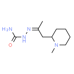 Hydrazinecarboxamide, 2-[1-methyl-2-(1-methyl-2-piperidinyl)ethylidene]- (9CI)结构式