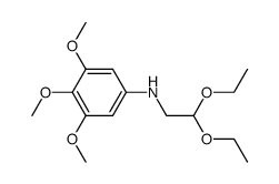 N-(3,4,5-trimethoxyphenyl)aminoacetaldehyde diethyl acetal Structure
