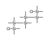 chloro-[[[[[chloro(dimethyl)silyl]-dimethylsilyl]-dimethylsilyl]-dimethylsilyl]-dimethylsilyl]-dimethylsilane Structure