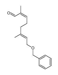 2,6-dimethyl-8-phenylmethoxyocta-2,6-dienal Structure