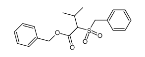 benzyl 2-benzylsulfonyl-3-methylbutyrate Structure