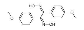 4,4'-dimethoxybenzil dioxime Structure