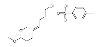 8,8-dimethoxyoct-4-en-1-ol,4-methylbenzenesulfonic acid结构式