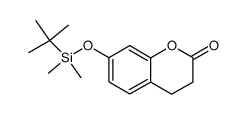 7-(tert-Butyl-dimethyl-silanyloxy)-chroman-2-one Structure