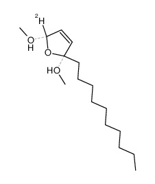 2-n-decyl-2,5-dimethoxy-2,5-dihydro-5-d-furan结构式