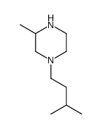 Piperazine, 3-methyl-1-(3-methylbutyl)- (9CI) Structure