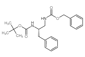 [(2R)-2-叔丁氧羰基氨基-3-苯基丙基]氨基甲酸苄酯结构式