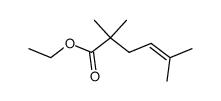 ethyl 2,2,5,5-tetramethylpent-4-enoate结构式