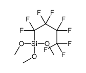 trimethoxy(1,1,2,2,3,3,4,4,4-nonafluorobutyl)silane Structure