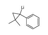 (2,2-dimethyl-1-phenylcyclopropyl)lithium Structure