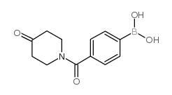 4-(4-羰基-1-哌啶基羰基)苯硼酸结构式