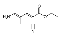 ethyl 2-cyano-4-methyl-5-amino-2,4-pentadienoate Structure