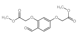 methyl 2-[2-formyl-5-(methoxycarbonylmethoxy)phenoxy]acetate structure