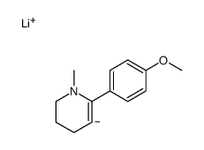 lithium,6-(4-methoxyphenyl)-1-methyl-2,3,4,5-tetrahydropyridin-5-ide Structure