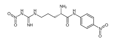 Nomega-硝基-L-精氨酸4-硝基苯胺氢溴酸盐结构式