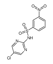 3-nitro-benzenesulfonic acid-(5-chloro-pyrimidin-2-ylamide) Structure