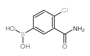 (3-carbamoyl-4-chloro-phenyl)boronic acid Structure