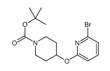4-(6-Bromo-pyridin-2-yloxy)-piperidine-1-carboxylic acid tert-butyl ester Structure