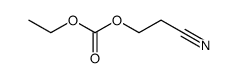 3-ethoxycarbonyloxy-propionitrile结构式