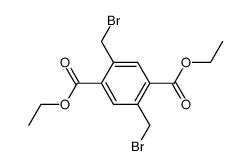 2,5-bis-bromomethyl-terephthalic acid diethyl ester结构式