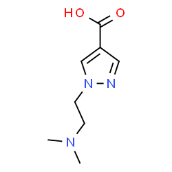 1-[2-(二甲氨基)乙基]-1H-吡唑-4-羧酸结构式