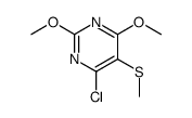 4-chloro-2,6-dimethoxy-5-methylsulfanylpyrimidine Structure