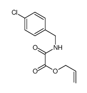 prop-2-enyl 2-[(4-chlorophenyl)methylamino]-2-oxoacetate结构式