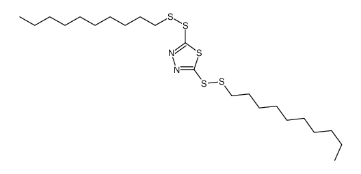 2,5-bis(decyldisulfanyl)-1,3,4-thiadiazole Structure