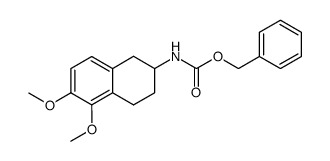 phenylmethyl (1,2,3,4-tetrahydro-5,6-dimethoxynaphthalen-2-yl)carbamate结构式