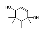 1,5,5,6-tetramethylcyclohex-2-ene-1,4-diol结构式