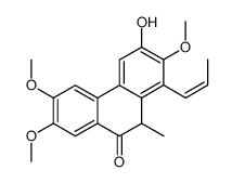 3-hydroxy-2,6,7-trimethoxy-10-methyl-(Z)-1-(1-propenyl)phenanthrene-9(10H)-one结构式