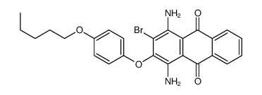 1,4-diamino-2-bromo-3-(4-pentoxyphenoxy)anthracene-9,10-dione结构式