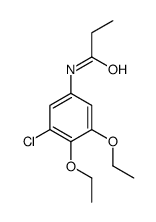 N-(3-chloro-4,5-diethoxyphenyl)propanamide结构式