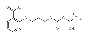2-(3-叔丁氧基羰基氨基丙基氨基)-烟酸结构式