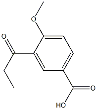 4-methoxy-3-(1-oxopropyl)benzoic acid结构式