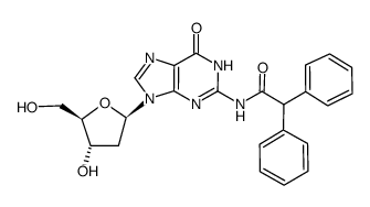 2-N-diphenylacetyl-2'-deoxyguanosine Structure