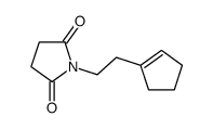 1-[2-(cyclopenten-1-yl)ethyl]pyrrolidine-2,5-dione Structure