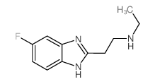 N-Ethyl-N-[2-(5-fluoro-1H-benzimidazol-2-yl)ethyl] amine结构式
