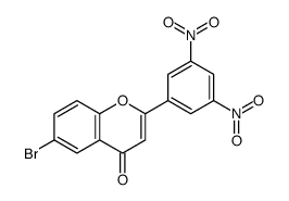 6-bromo-2-(3,5-dinitrophenyl)chromen-4-one结构式