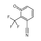 1-oxido-2-(trifluoromethyl)pyridin-1-ium-3-carbonitrile结构式