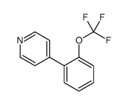 4-(2-(三氟甲氧基)苯基)吡啶结构式
