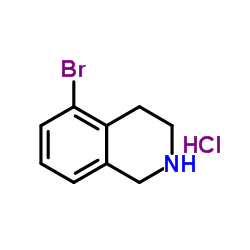 5-溴-1,2,3,4-四氢异喹啉盐酸盐结构式