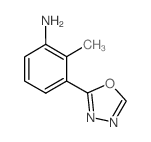 2-Methyl-3-(1,3,4-oxadiazol-2-yl)aniline Structure