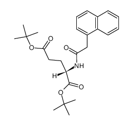 (S)-2-(2-Naphthalen-1-yl-acetylamino)-pentanedioic acid di-tert-butyl ester Structure