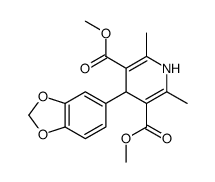 dimethyl 4-(1,3-benzodioxol-5-yl)-2,6-dimethyl-1,4-dihydropyridine-3,5-dicarboxylate Structure