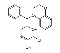 (2RS,3RS)-1-CHLOROACETYLAMINO-3-(2-ETHOXYPHENOXY)-2-HYDROXY-3-PHENYLPROPANE结构式