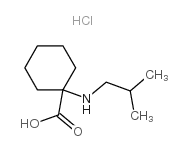 1-异丁基氨基-环己烷羧酸盐酸盐结构式