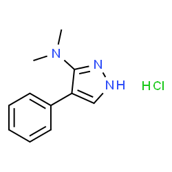 N,N-DIMETHYL-4-PHENYL-1H-PYRAZOL-3-AMINE HYDROCHLORIDE结构式