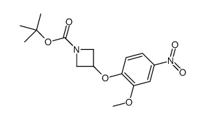 3-(2-甲氧基-4-硝基苯氧基)氮杂丁烷-1-羧酸叔丁酯结构式