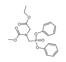 N-(Carbomethoxy)-N-(Diphenylphosphonomethyl) Glycine Ethyl Ester结构式